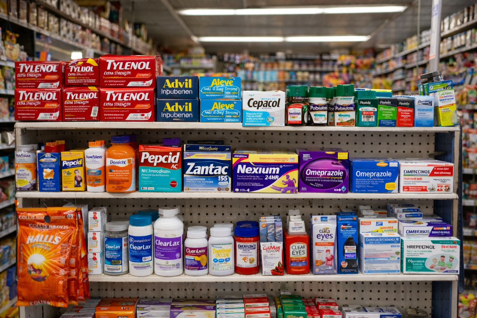 Pharmacy Pain Relief Aisle